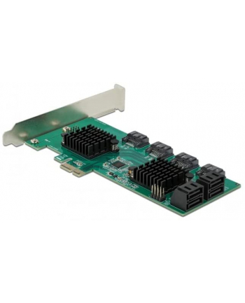 DeLOCK 8P SATA PCIe x1 card - LP - 90072