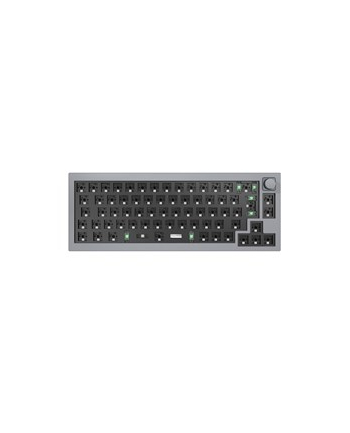 Keychron Q2 Barebone ISO Knob, gaming keyboard (grey, hot-swap, aluminum frame, RGB)
