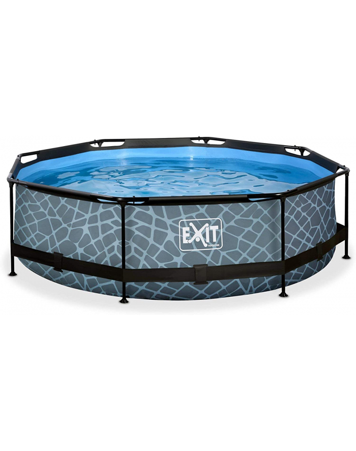 Exit Toys Stone Pool, Frame Pool O 300x76cm, swimming pool (grey, with filter pump) główny
