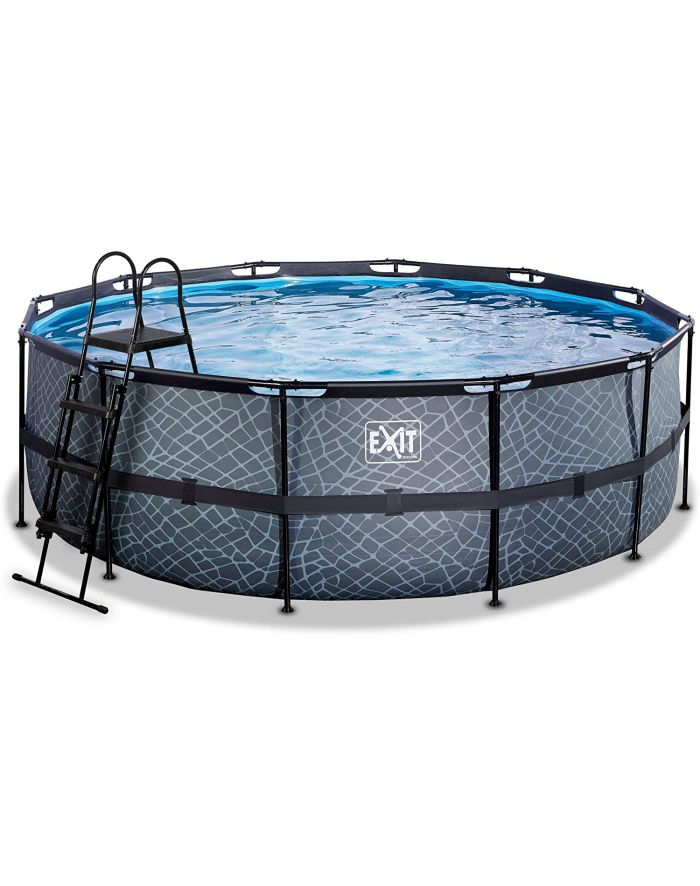 Exit Toys Stone Pool, Frame Pool O 427x122cm, swimming pool (grey, with sand filter system) główny