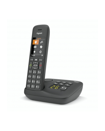 Gigaset C575A, analogue telephone (Kolor: CZARNY, answering machine)