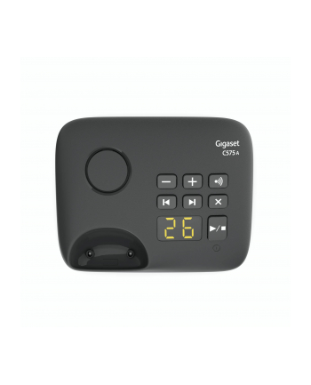 Gigaset C575A, analogue telephone (Kolor: CZARNY, answering machine)