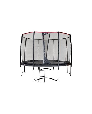 Exit Toys PeakPro trampoline, fitness device (Kolor: CZARNY, round, 305 cm diameter, incl. safety net and ladder)