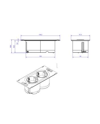 Bachmann DUE 929.000, 2x protective contact socket