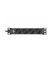 Brennenstuhl Alu-Line 10  4-way, power strip (Kolor: CZARNY/silver, 1U) - nr 8