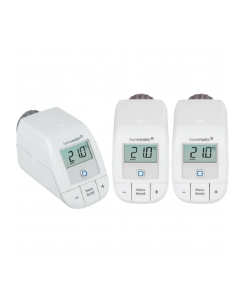 Homematic IP Smart Home Radiator Thermostat Basic (HmIP-eTRV-B), heating thermostat (Kolor: BIAŁY, bundle of 3)