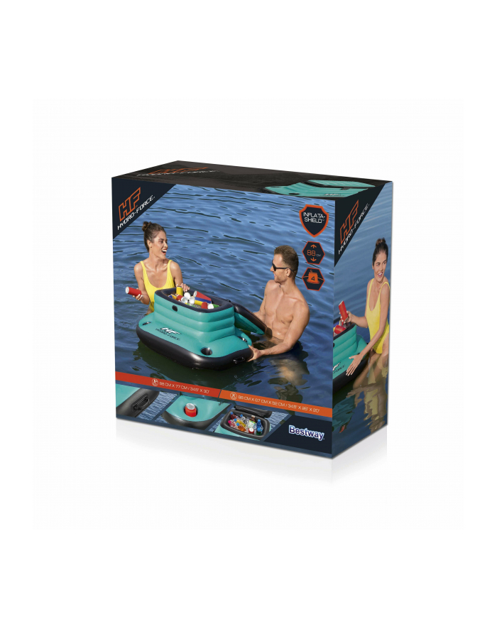 Bestway Hydro-Force, cool box (turquoise/Kolor: CZARNY, inflatable) główny