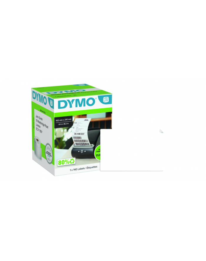 Dymo LabelWriter ORIGINAL DHL shipping labels 102x210mm, 1 roll with 140 labels (permanently adhesive, 2166659) główny