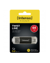 Intenso Twist Line 64 GB, USB stick (anthracite/transparent, USB-A 3.2 Gen 1, USB-C 3.2 Gen 1) - nr 12