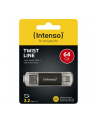 Intenso Twist Line 64 GB, USB stick (anthracite/transparent, USB-A 3.2 Gen 1, USB-C 3.2 Gen 1) - nr 16