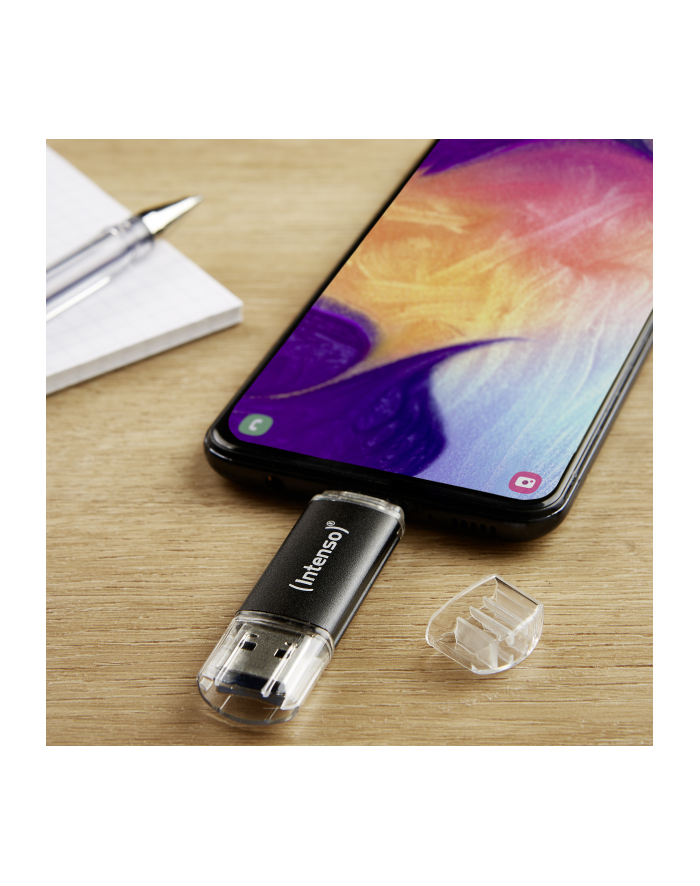 Intenso Twist Line 64 GB, USB stick (anthracite/transparent, USB-A 3.2 Gen 1, USB-C 3.2 Gen 1) główny