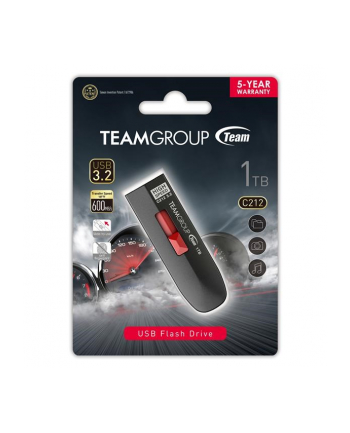 Team Group C212 1TB USB Stick (Black/Red USB-A 3.2 Gen 2)