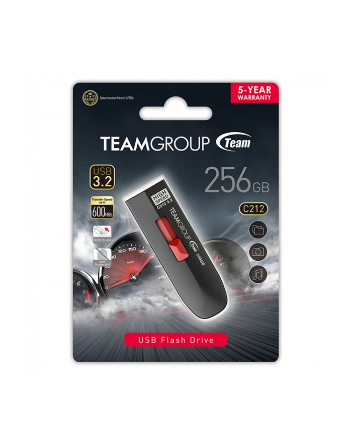 Team Group C212 256GB USB Stick (Black/Red USB-A 3.2 Gen 2) główny