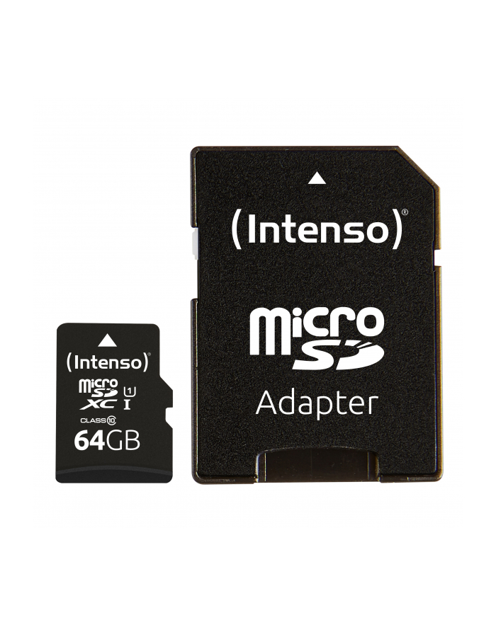 Intenso UHS-I Performance 64 GB microSDXC, memory card (Kolor: CZARNY, UHS-I U1, Class 10) główny
