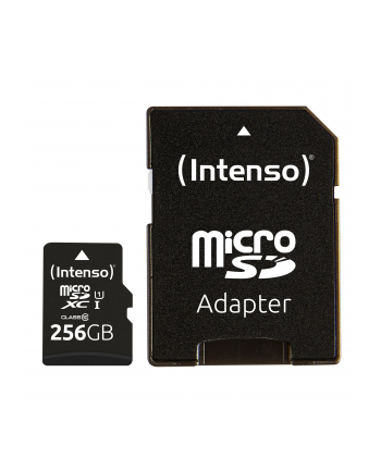 Intenso UHS-I Performance 256 GB microSDXC, memory card (Kolor: CZARNY, UHS-I U1, Class 10)