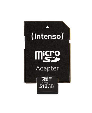 Intenso UHS-I Performance 512 GB microSDXC, memory card (Kolor: CZARNY, UHS-I U1, Class 10)