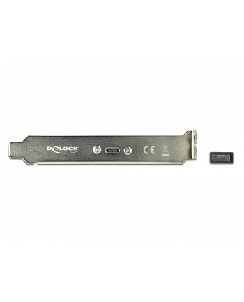 DeLOCK slot bracket with 1x USB Type-C port, adapter (Kolor: CZARNY, 50cm)