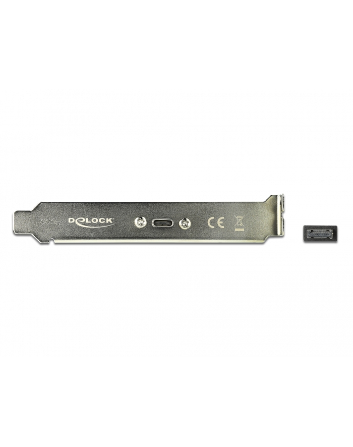 DeLOCK slot bracket with 1x USB Type-C port, adapter (Kolor: CZARNY, 50cm) główny