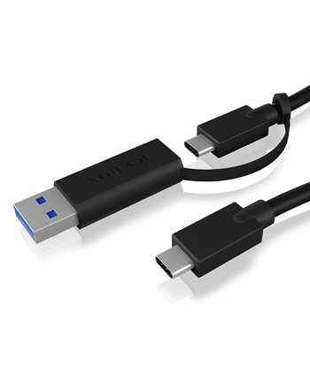 ICY BOX USB-C cable IB-CB031 (Kolor: CZARNY, 1 meter)