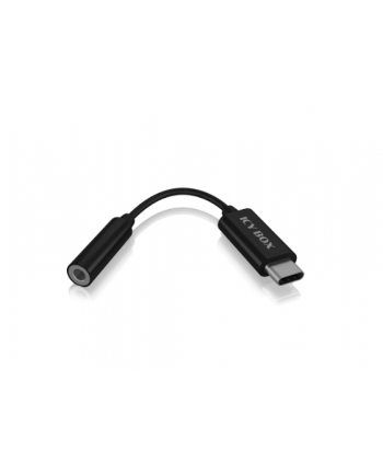 ICY BOX adapter IB-CB527-C, USB-C > jack 3.5mm (Kolor: CZARNY, 10cm)