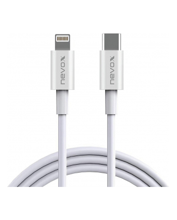 Nevox Lightning > USB-C data cable MFi (Kolor: BIAŁY, 1 meter)