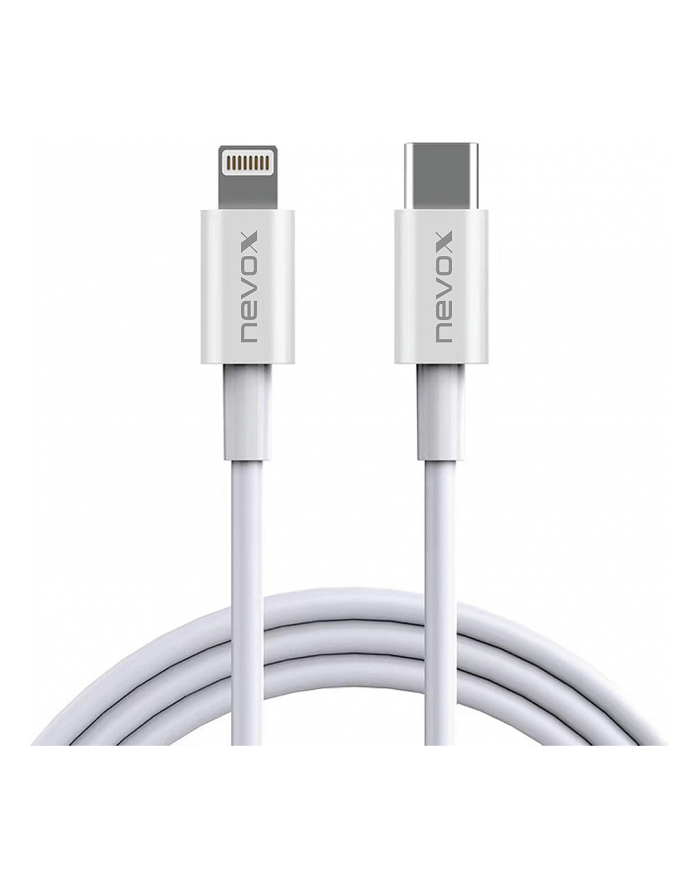 Nevox Lightning > USB-C data cable MFi (Kolor: BIAŁY, 1 meter) główny