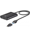 Sonnet Adapter USB 3 Dual 4K 60Hz DisplayPort, for M1 Macs (Kolor: CZARNY, 30cm) - nr 1