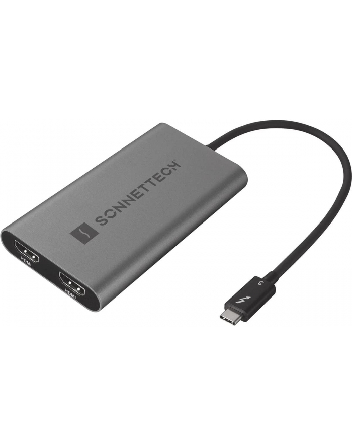 Sonnet Adapter Thunderbolt 3 > Dual HDMI 2.0 (grey/Kolor: CZARNY) główny