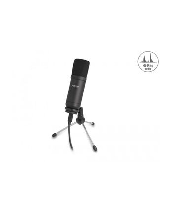 DeLOCK Professional USB condenser microphone 24 bit / 192 kHz for PC and laptop