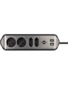 Brennenstuhl estilo corner power strip 4-way (Kolor: CZARNY/stainless steel, 2x USB) - nr 10