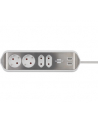 Brennenstuhl estilo corner power strip 4-way (Kolor: BIAŁY/stainless steel, 2x USB) - nr 14