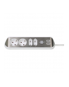 Brennenstuhl estilo corner power strip 4-way (Kolor: BIAŁY/stainless steel, 2x USB) - nr 3