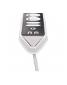 Brennenstuhl estilo corner power strip 4-way (Kolor: BIAŁY/stainless steel, 2x USB) - nr 8