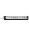 Brennenstuhl Premium-Line 19  8-way power strip (Kolor: CZARNY/light grey, suitable for 19  racks) - nr 2