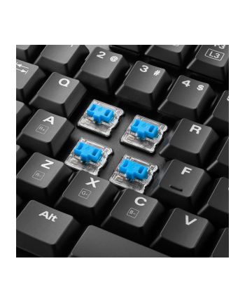 Sharkoon PureWriter RGB, gaming keyboard (Kolor: BIAŁY, US layout, kailh choc low profile blue)