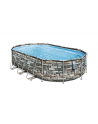 Bestway Frame Pool Set Comfort Jet, 610 x 366 x 122cm, swimming pool (brown, with filter pump) - nr 3