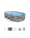 Bestway Frame Pool Set Comfort Jet, 610 x 366 x 122cm, swimming pool (brown, with filter pump) - nr 6