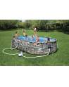 Bestway Frame Pool Set Comfort Jet, 610 x 366 x 122cm, swimming pool (brown, with filter pump) - nr 7