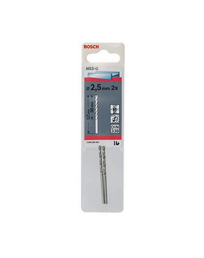 bosch powertools Bosch metal drill HSS-G, DIN 338, O 2.5mm (working length 30mm, 2 pieces) główny