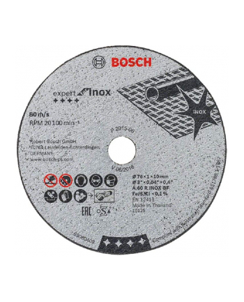 bosch powertools Bosch cutting discs Expert for Inox, 76x1mm (5 pieces)