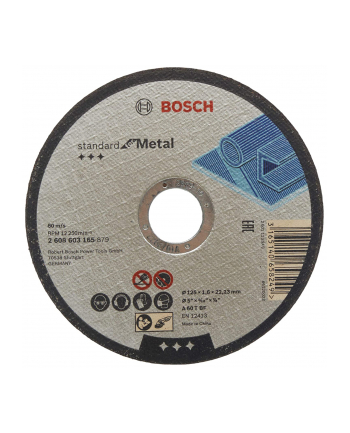bosch powertools Bosch cutting disc Standard for Metal 125 x 1.6 mm (A 60 T BF)