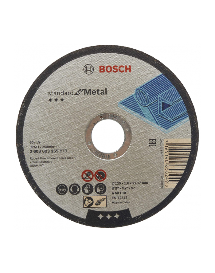 bosch powertools Bosch cutting disc Standard for Metal 125 x 1.6 mm (A 60 T BF) główny