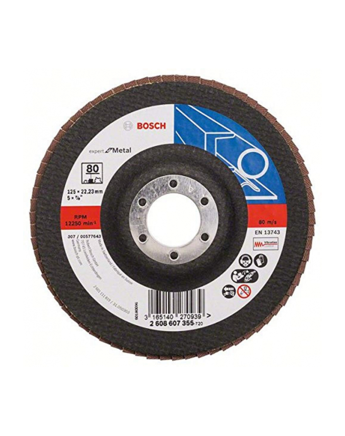 bosch powertools Bosch flap disc X551 Expert for Metal 125 mm (80 grit) główny