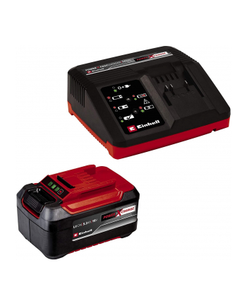 Einhell PXC starter kit 5.2Ah ' 4A fast charger, set (Kolor: CZARNY)