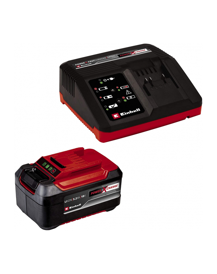 Einhell PXC starter kit 5.2Ah ' 4A fast charger, set (Kolor: CZARNY) główny