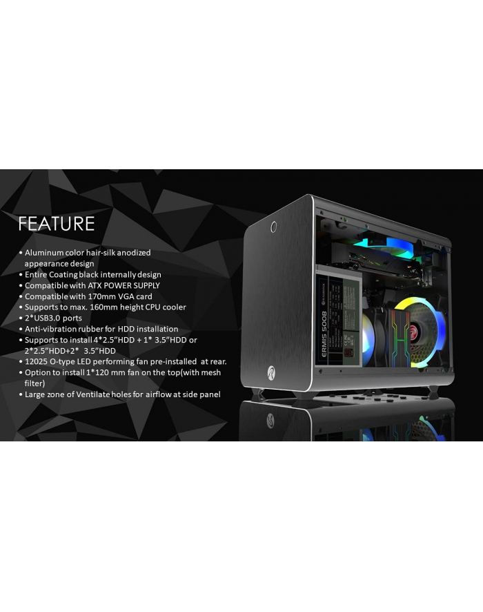 RAIJINTEK METIS PLUS ALS, tower case (silver) główny