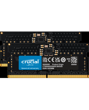 Crucial DDR5 - 16GB - 4800 - CL - 40 - Dual-Kit - SO-DIMM, Kolor: CZARNY