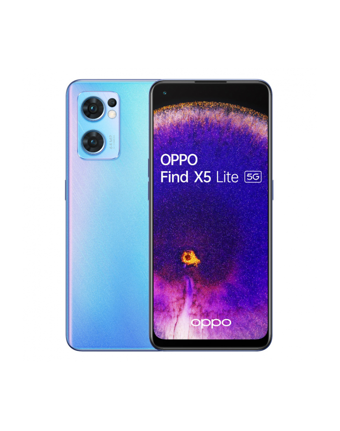 OPPO Find X5 Lite - 6.43 - 256/8 Startails Blue, System Android główny