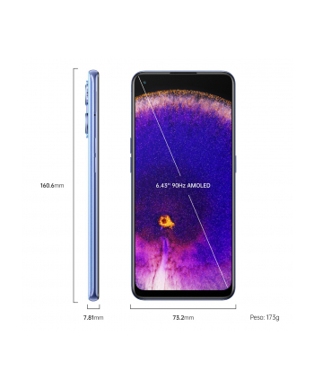 OPPO Find X5 Lite - 6.43 - 256/8 Startails Blue, System Android