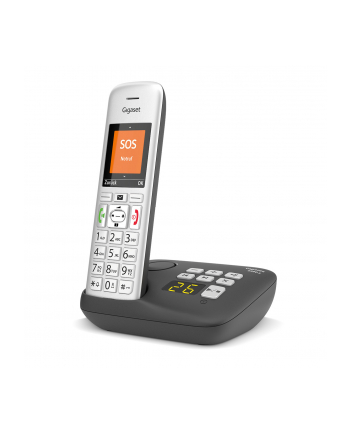 Gigaset E390A, analogue telephone (silver/Kolor: CZARNY)
